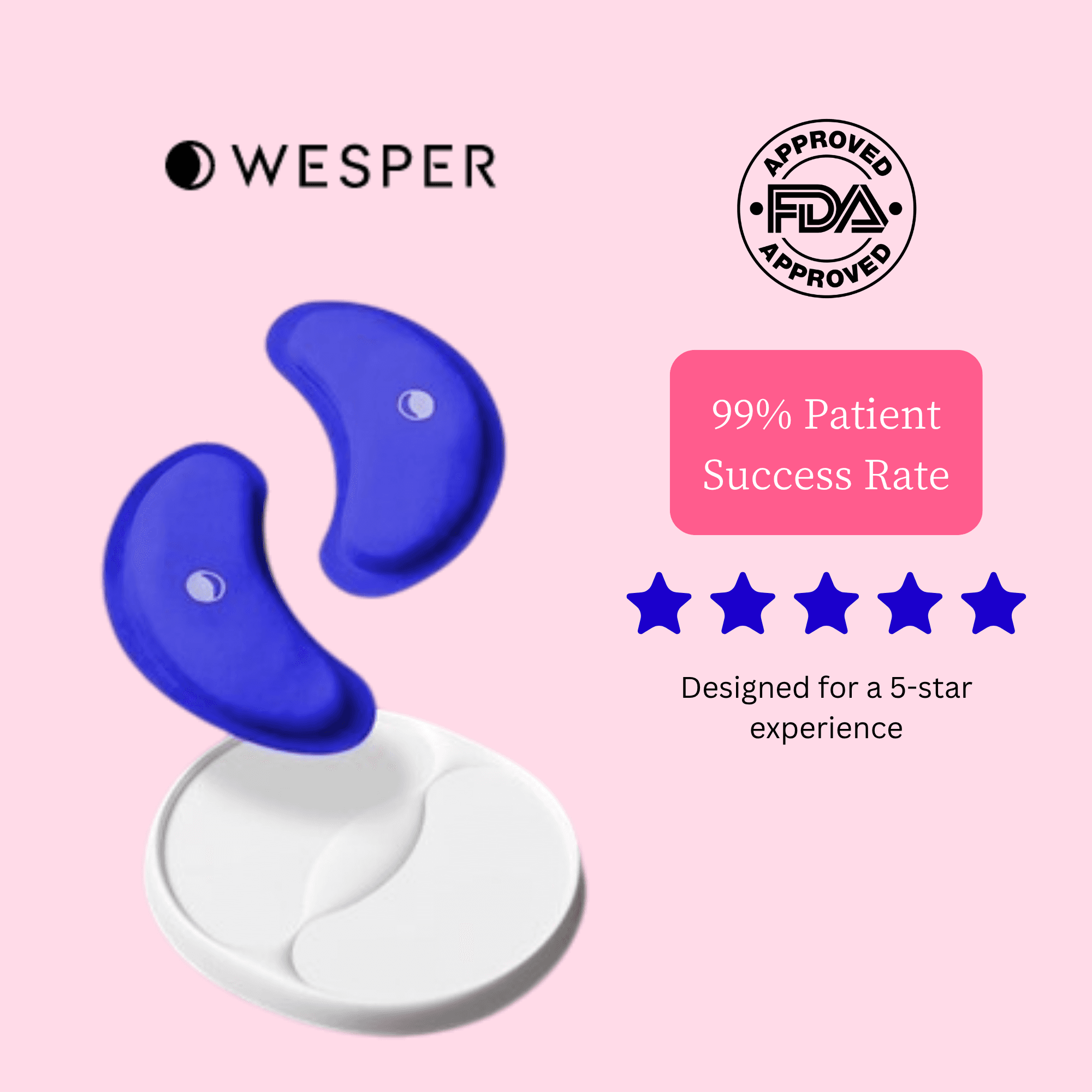 Sleep test kit on a bedside table